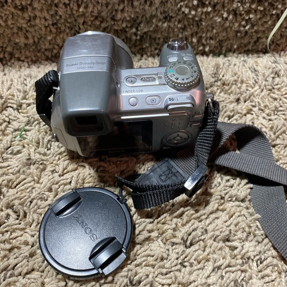 Sony Cyber-shot DSC-H2 6.0MP Digital Camera Silver 12x Optical Zoom Tested